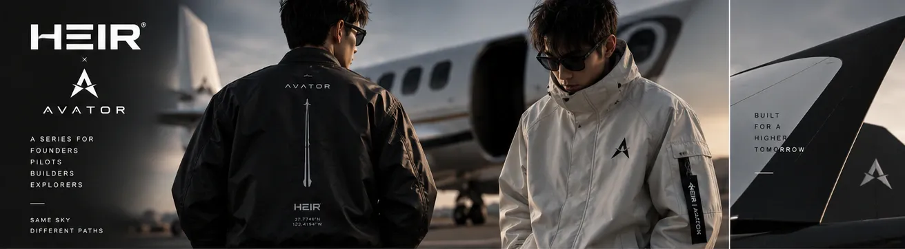 The Avator jacket series, side by side